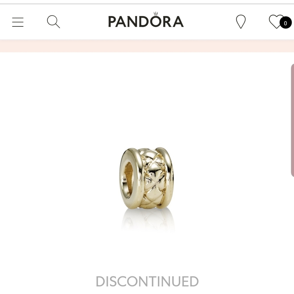 💫PANDORA Bracelet Charm #750121 14k gold READ!!!